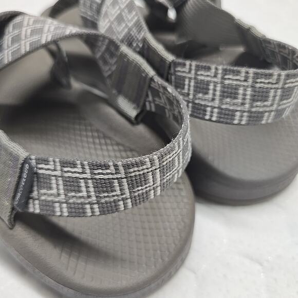 Chaco Mega Z Cloud Mens 13 Sandals Fitz Gray Wide Strap Rugged Buckle Luvseat main image 2